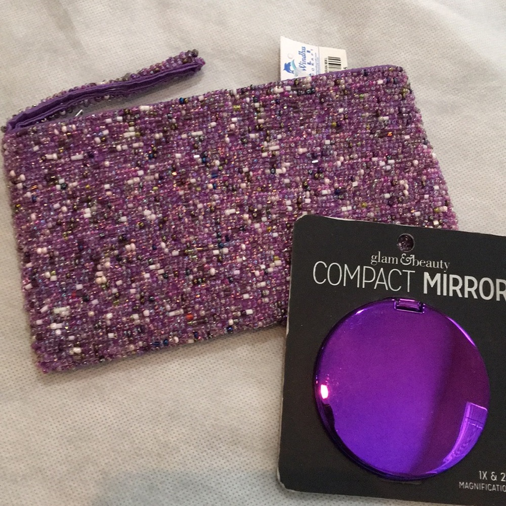 Handmade beaded Wristlet